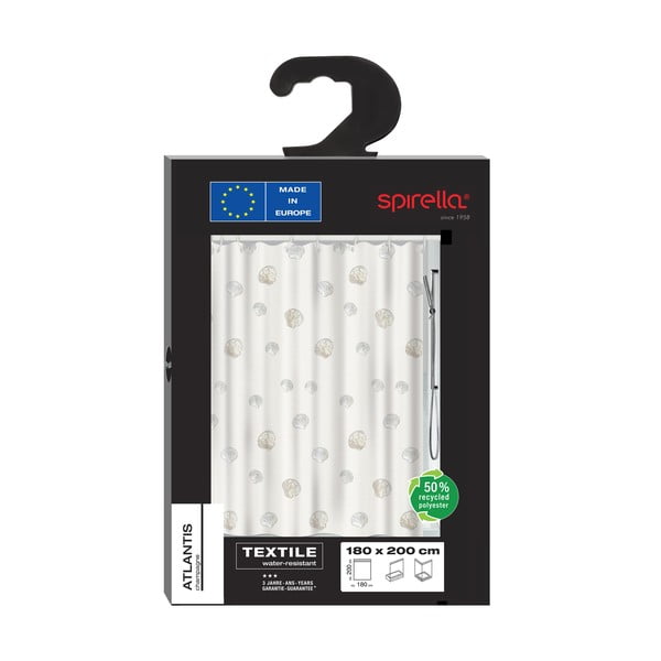 Zuhanyfüggöny 180x180 cm Atlantis – Spirella-image-3