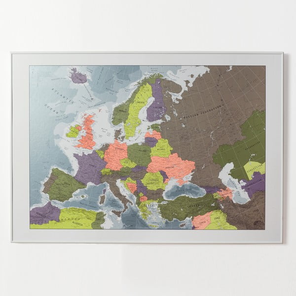 Europe térkép áttetsző borítással - Európa, 100 x 70 cm - The Future Mapping Company