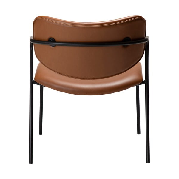 Konyakbarna bőrutánzat fotel Zed – DAN-FORM Denmark-image-4