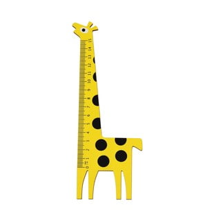 Yellow Giraffe zsiráf alakú fa vonalzó - Rex London