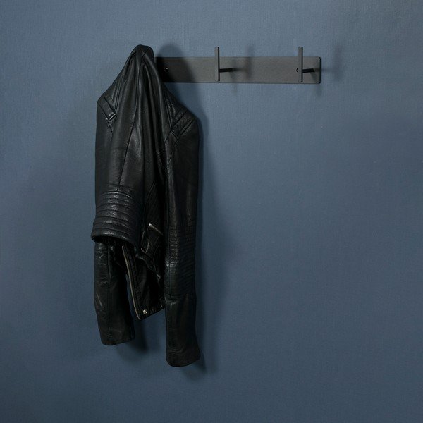 Fekete fém fali fogas 44 cm Chapman – Spinder Design-image-1