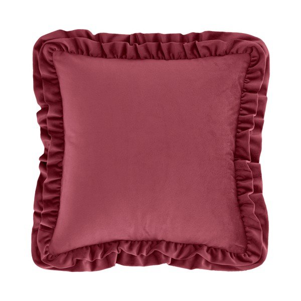 Bársony díszpárna 43x43 cm Velvet Double Frill – Catherine Lansfield