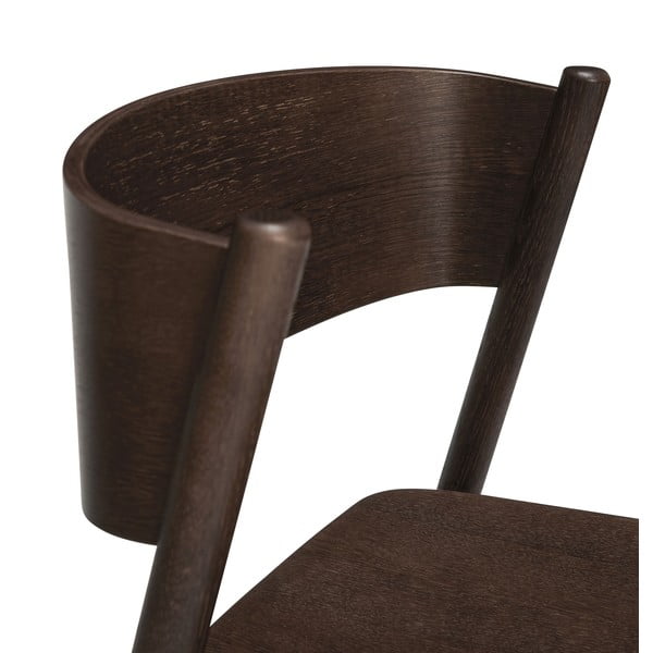 Barna tölgyfa étkezőszék Oblique - Hübsch-image-4