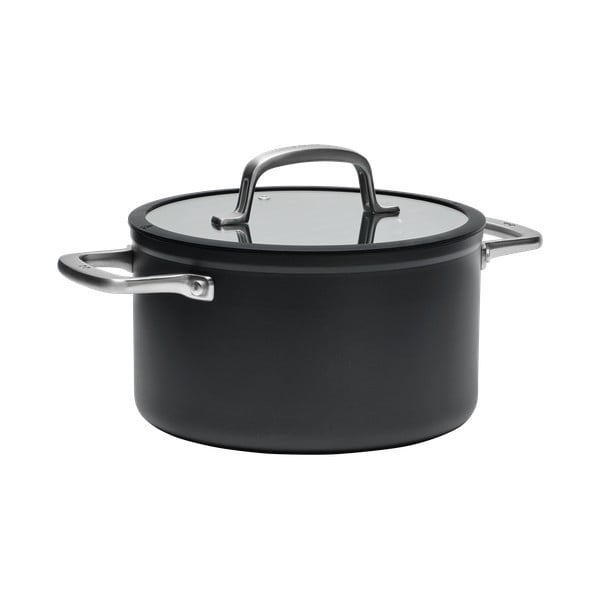 Indukciós tűzhelyhez alkalmas edény fedővel-kerámia felülettel 5,5 l Meda 3.0 – FABINI