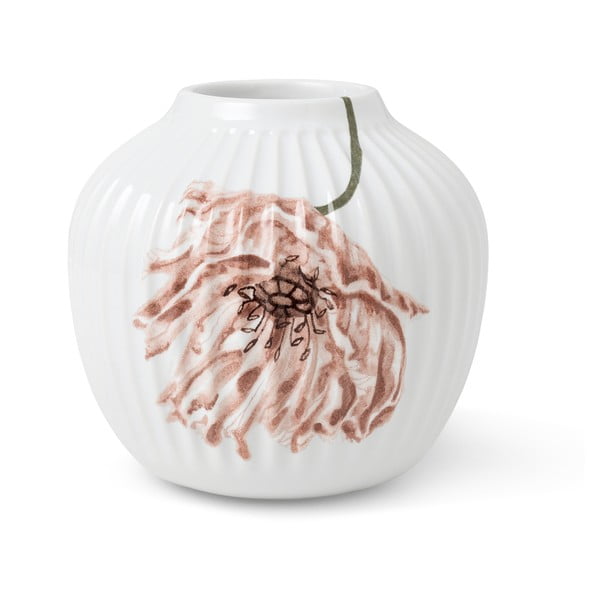 Poppy fehér porcelán váza, magasság 13 cm - Kähler Design
