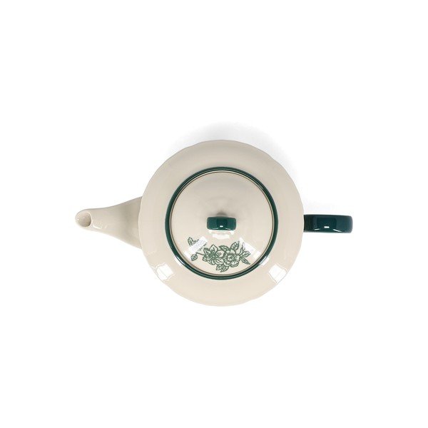 Zöld-elefántcsont színű porcelán teáskanna 920 ml Cyril – S|P Collection-image-3