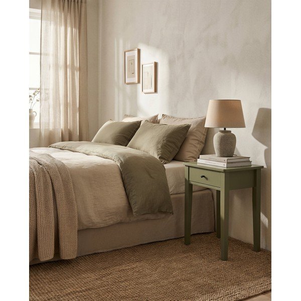 Zöld matt éjjeliszekrény Bart – Marckeric-image-1