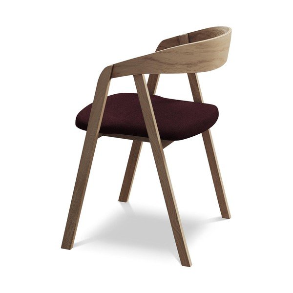 Borvörös tömörfa étkezőfotel Erika – Makamii-image-3