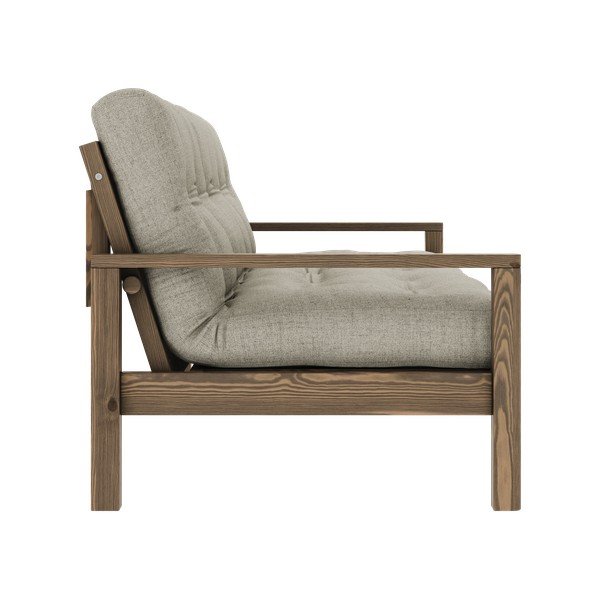 Bézs len kinyitható kanapé 205 cm Knob – Karup Design-image-4