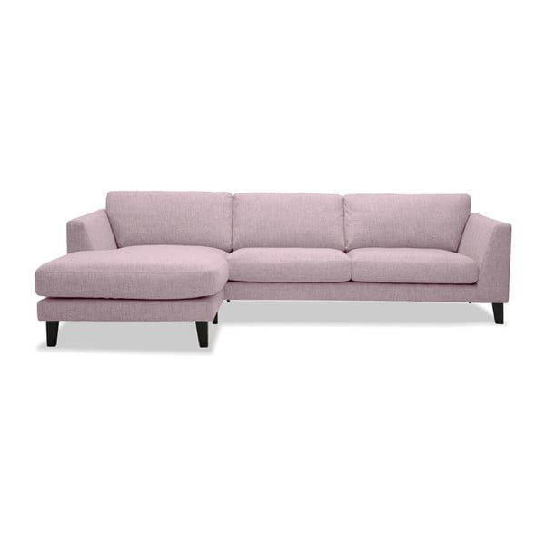 Monroe rózsaszín kanapé baloldali fekvőfotellel - Vivonita