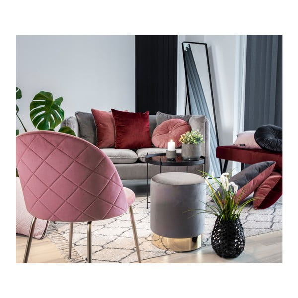 Gamby szürke puff, ø 34 cm - House Nordic-image-2