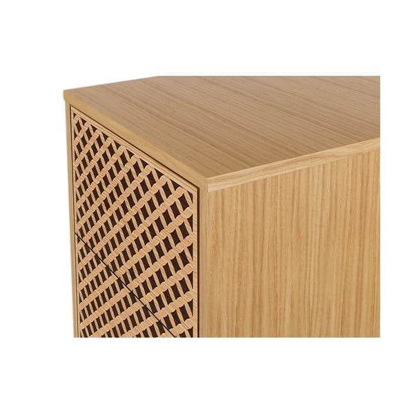 Camden Narrow Diamond Print nyírfa komód, 40 x 123 cm - Woodman-image-4