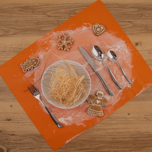 Ezüstszínű rozsdamentes acél evőeszköz készlet 24 db-os Shape – Orion-image-3