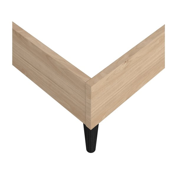 Natúr színű franciaágy ágyrács nélkül 160x200 cm Ry – Tvilum-image-3