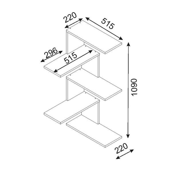 Caniko barna sarokpolc fából-image-2