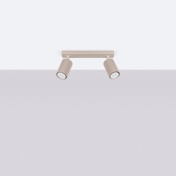 Szürkésbarna fém spotlámpa 6,5x30 cm Gleam – Sollux-image-2