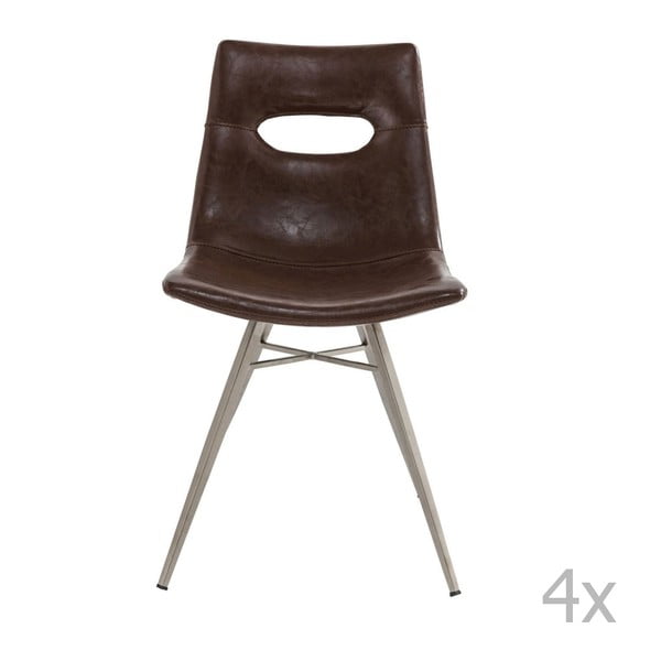 Venice sötétbarna szék, 4 db - Kare Design