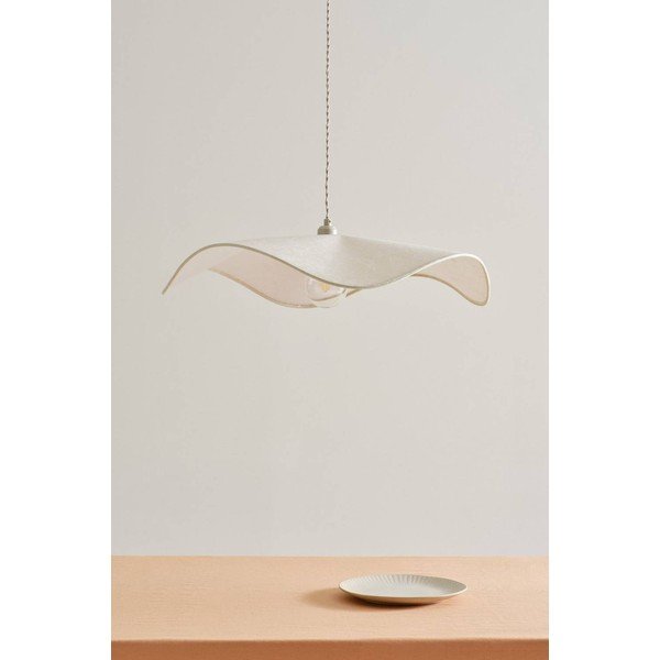 Krémszínű papír függőlámpa ø 70 cm Monchi – Jotex-image-2