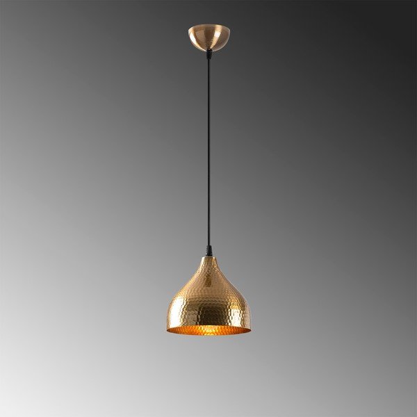 Aranyszínű függőlámpa fém búrával ø 18 cm Tattoo – Opviq lights-image-3