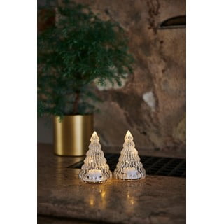 Lucy Tree White 2 db világító LED dekoráció, magasság 9 cm - Sirius