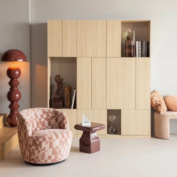 Natúr színű moduláris szekrény 80x215 cm Build – WOOOD-image-1