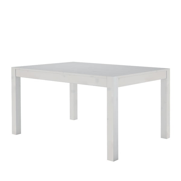 Monique fehér, tömör fenyőfa étkezőasztal, 76 x 140 cm - Støraa