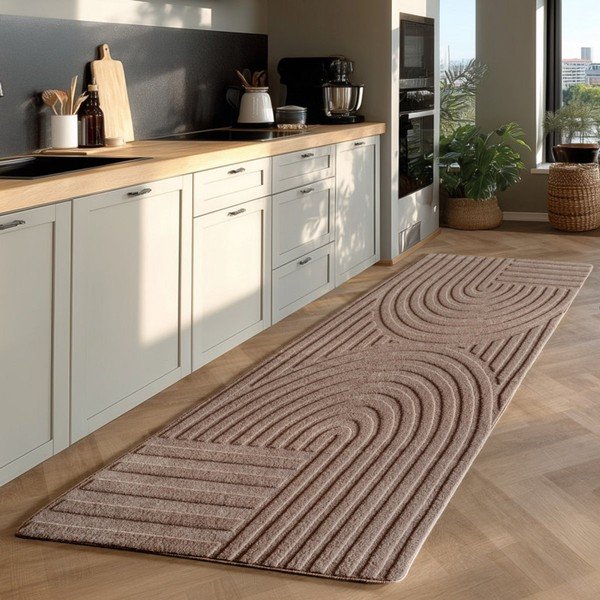 Bézs futószőnyeg 80x250 cm Pompei 1611 – Ayyildiz Carpets-image-1