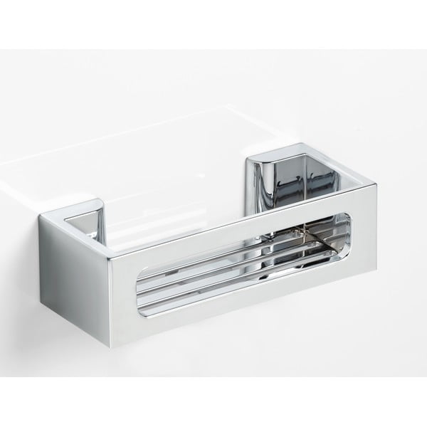 Correct: Ezüstszínű öntapadós műanyag fürdőszobai polc Bralia - Wenko-image-3