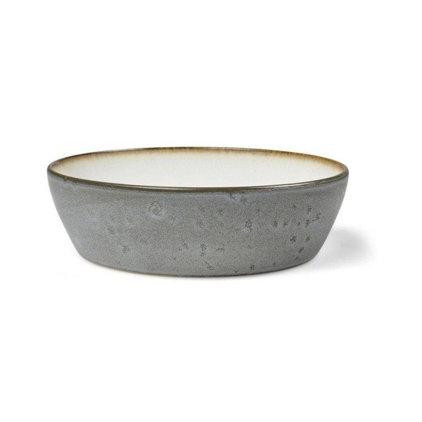 Fehér-zöld kőedény tálka Gastro Grey/Cream – Bitz