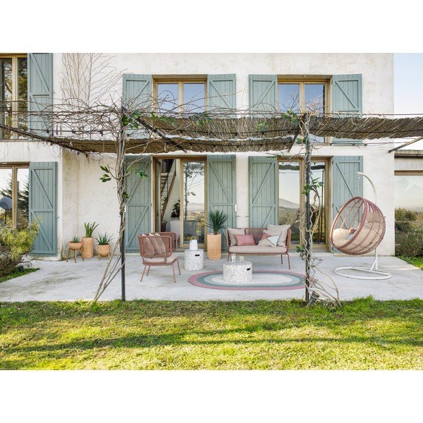 Suba terrakotta virágcserép fa állványon, magasság 40 cm - Kave Home-image-3