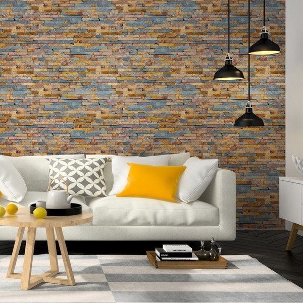 Recycled Natural Wood falmatrica, 40 x 40 cm - Ambiance-image-3