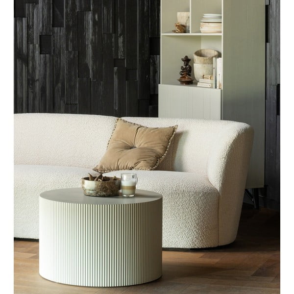 Bézs kerek dohányzóasztal ø 60 cm Sanne – WOOOD-image-4