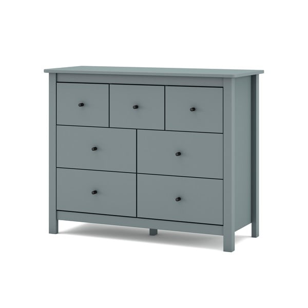 Szürkészöld borovi fenyő komód 110x80x40 cm Misti – Marckeric-image-3