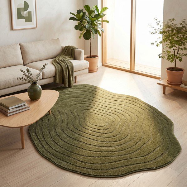 Sötétzöld szőnyeg 160x230 cm Pebble – ESTE-image-2