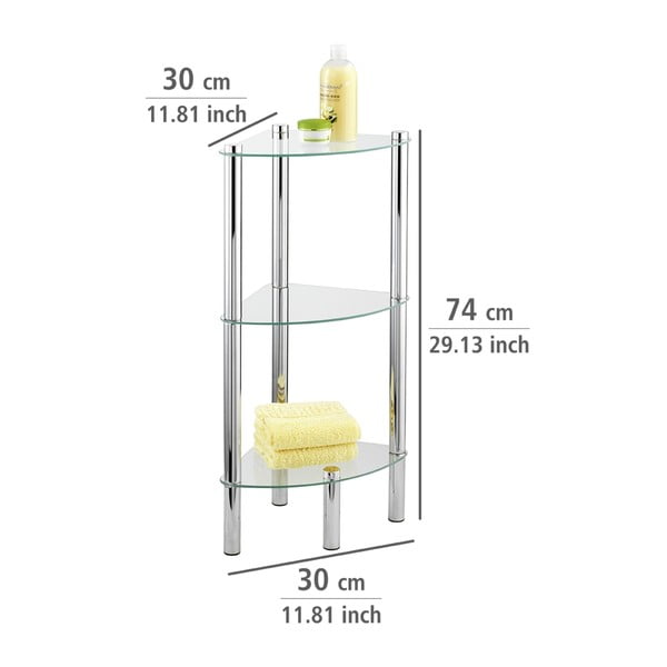 Corner 3 szintes sarokpolc - Wenko-image-4
