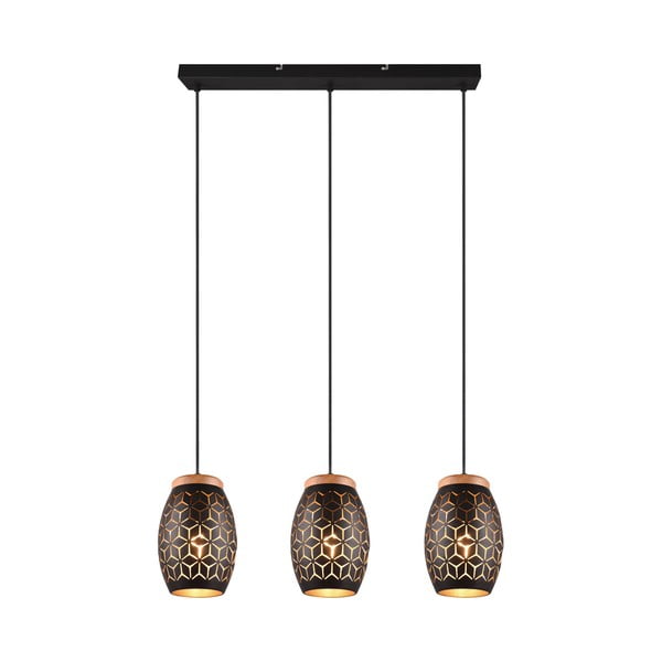 Fekete függőlámpa ø 15 cm Bidar – Reality-image-1