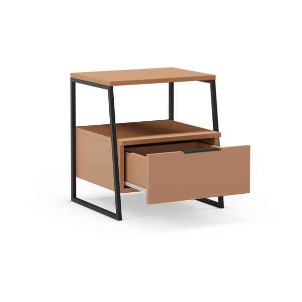 Téglavörös éjjeliszekrény Velia – Marckeric-image-3