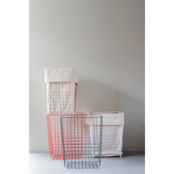 Bézs fém-textil szennyeskosár 64 l Store-It – Mette Ditmer Denmark-image-4