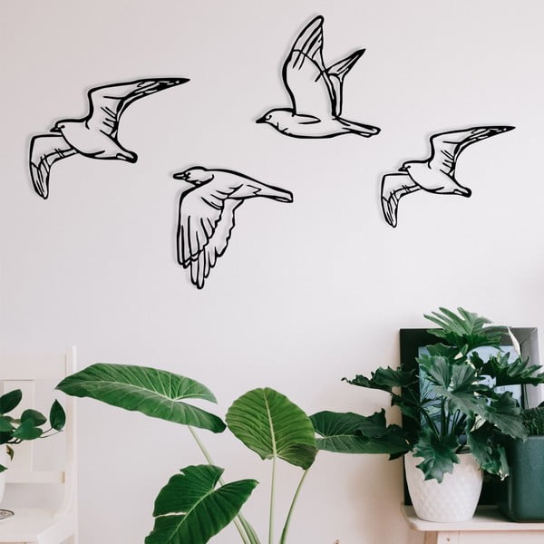 Fém fali dekoráció készlet 4 db-os 100x24 cm Zevahir – Wallity-image-3