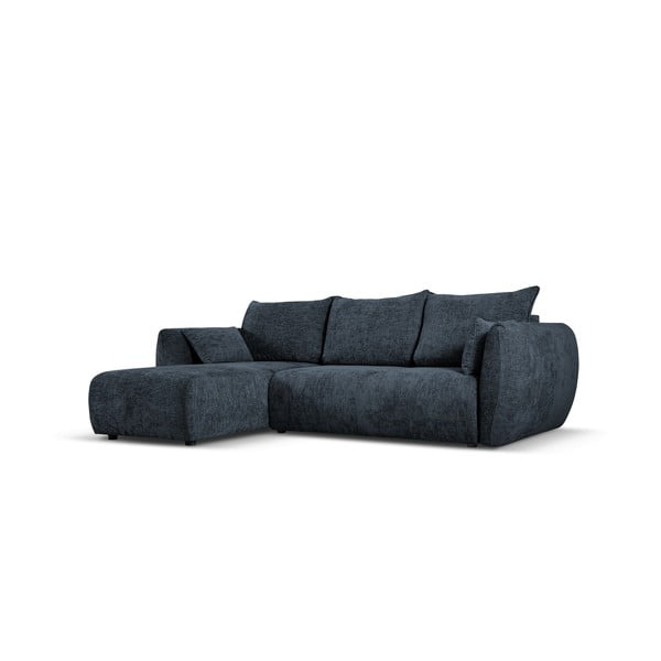 Sötétkék sarokkanapé (bal oldali) Matera – Cosmopolitan Design-image-3