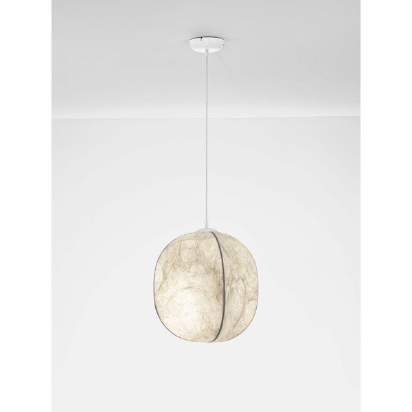 Fehér fém függőlámpa textil búrával ø 42 cm Pierida – Nova Luce-image-4