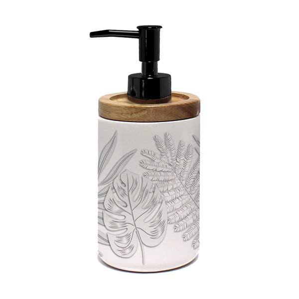 Fehér kerámia szappanadagoló 46 ml Amber – douceur d'intérieur