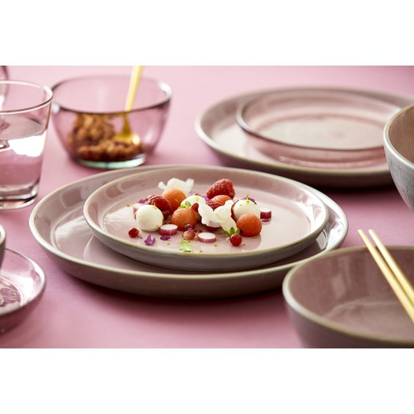 Rózsaszín-szürke kőedény tányér ø 27 cm Gastro Grey/Light Pink – Bitz-image-3