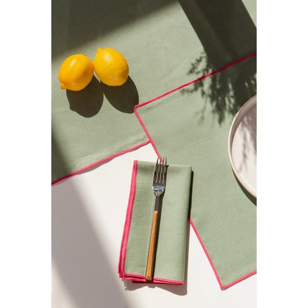 Len szalvéta szett 4 db-os Contrast Edge – Really Nice Things-image-2