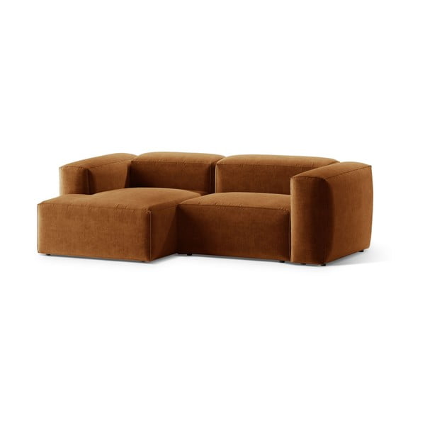 Téglavörös sarokkanapé (bal oldali-heverő résszel) Bergamo – Cosmopolitan Design-image-2