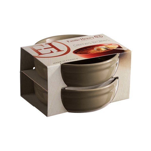 2 db-os kéregbarna créme brûlée sütőtálka szett - Emile Henry-image-1