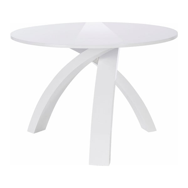 Omar fényes fehér étkezőasztal, Ø 110 cm - Støraa
