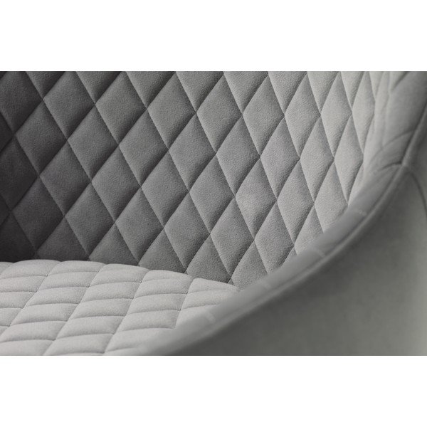 Világosszürke bársony fotel Ottowa – Unique Furniture-image-4