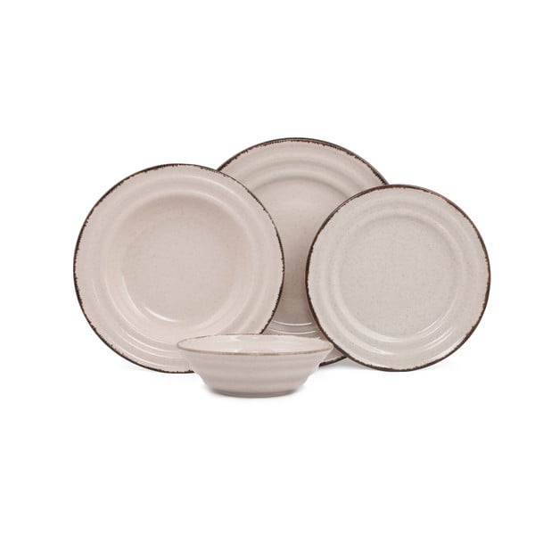 Basis 24 db-os bézs porcelán étkészlet - Kütahya Porselen-image-2