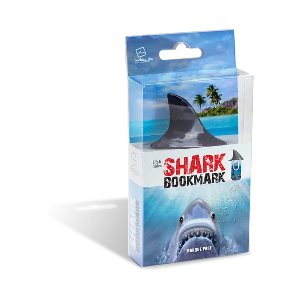 Shark cápauszony alakú könyvjelző - Thinking gifts